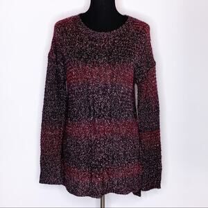Sanctuary maroon purple marled sweater size Small
